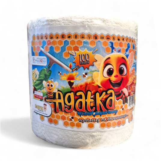 Ręcznik papierowy Agatka celuloza 2W 100m -zdjęcie numer 1