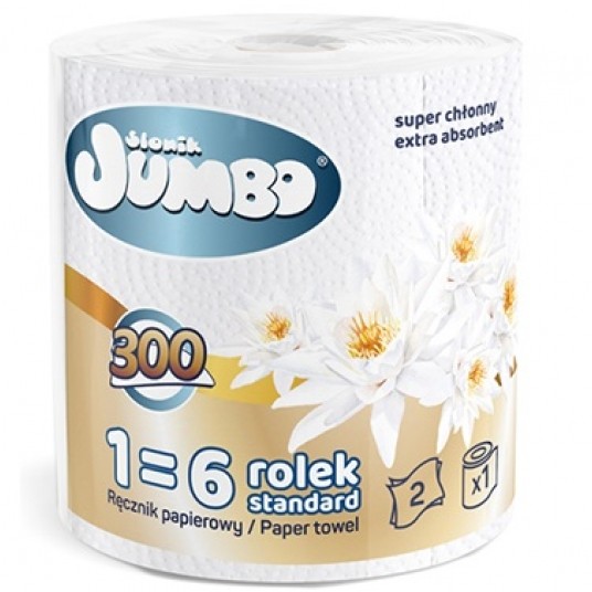 Ręcznik papierowy Jumbo maxi 2W 300 listków -zdjęcie numer 1