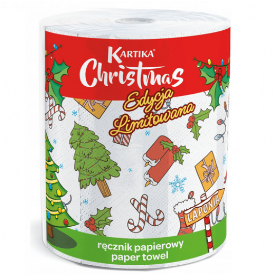 Ręcznik papierowy Kartika Christmas 3W -zdjęcie numer 1