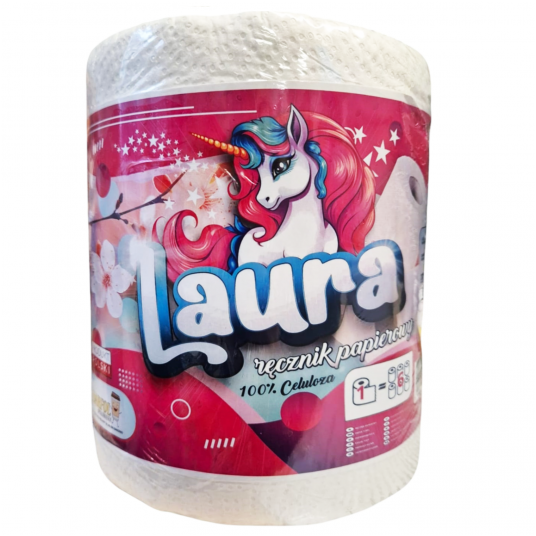 Ręcznik papierowy Laura celuloza 2W 50m -zdjęcie numer 1