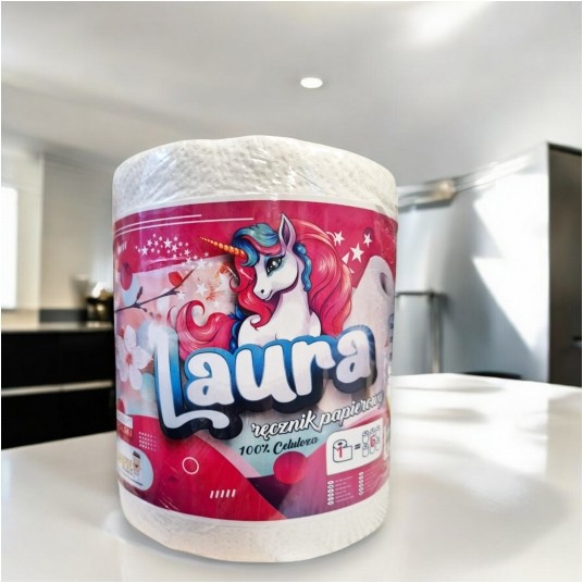 Ręcznik papierowy Laura celuloza 2W 50m -zdjęcie numer 3