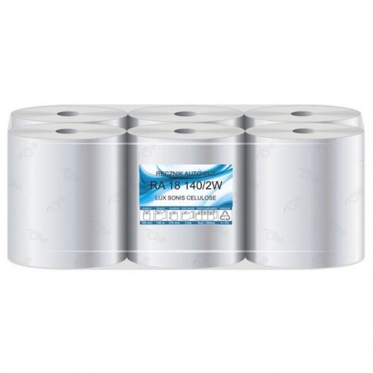Ręcznik papierowy Lux Auto Cut 2W 140m 6rolek -zdjęcie numer 1
