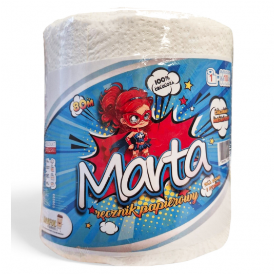 Ręcznik papierowy Marta celuloza 2W 80m -zdjęcie numer 1