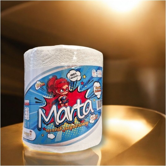 Ręcznik papierowy Marta celuloza 2W 80m -zdjęcie numer 2