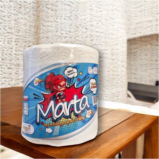 Ręcznik papierowy Marta celuloza 2W 80m -zdjęcie numer 3