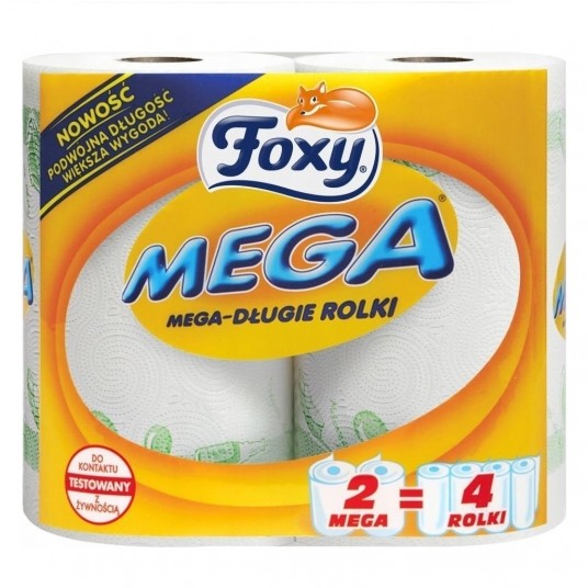 Ręczniki papierowe Foxy Mega 2W 2rolki -zdjęcie numer 1