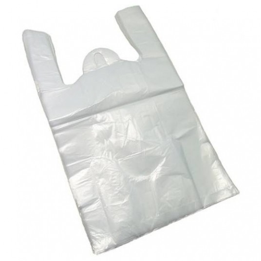 Reklamówki grube białe 25/45cm 100szt. -zdjęcie numer 1