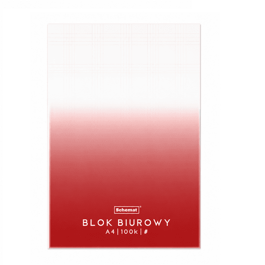 Schemat blok biurowy A4 100 kartek -zdjęcie numer 1
