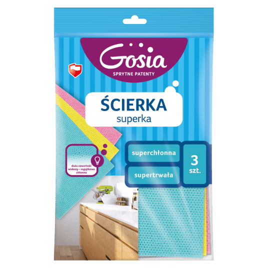 Ścierka Gosia Superka wyjątkowo chłonna 3szt. -zdjęcie numer 1