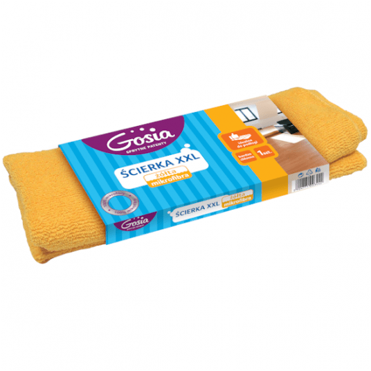 Ścierka Gosia z mikrofibry żółta XXL 50/60cm -zdjęcie numer 1