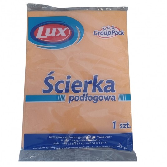 Ścierka podłogowa Lux pomarańczowa z wiskozy 50/60cm -zdjęcie numer 1