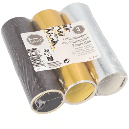 Serpentyny metalic 4m 3szt. -zdjęcie numer 1