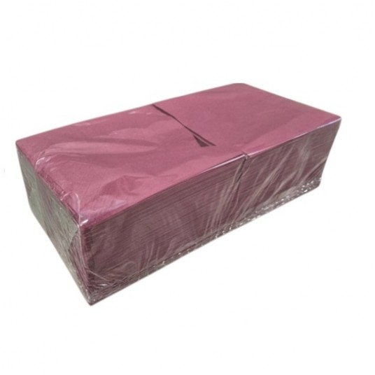 Serwetki dwuwarstwowe bordowe 33/33cm 200szt. -zdjęcie numer 1