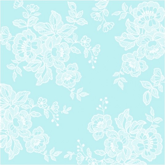Serwetki flizelinowe Soft Lace Light Blue 40/40cm 50szt. -zdjęcie numer 1