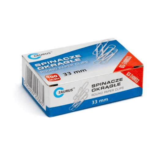 Spinacz biurowy 33mm 100szt. -zdjęcie numer 1