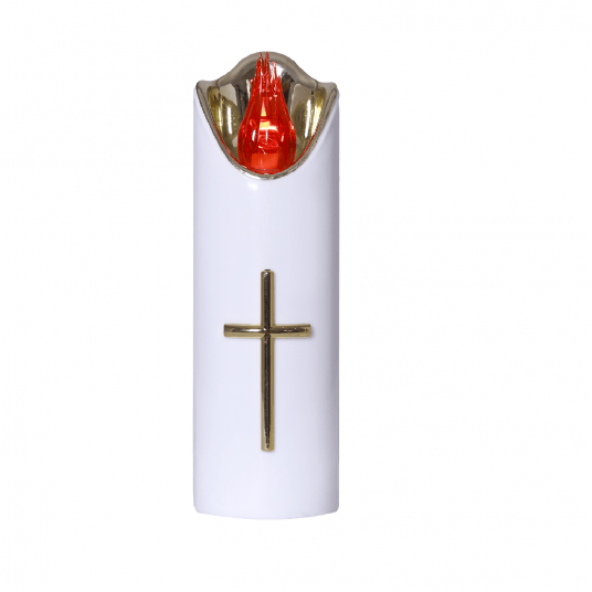 Świeca Cortina Led Rico średnia biała 5/15cm -zdjęcie numer 1