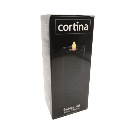 Świeca Led Cortina mała czarna -zdjęcie numer 2