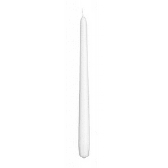 Świeca stożek biała 24,5cm -zdjęcie numer 1