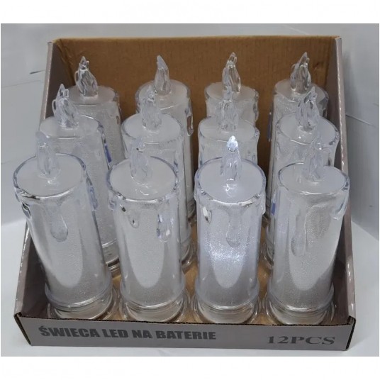 Świeca Sunlight Led brokat 6,5/18cm -zdjęcie numer 2