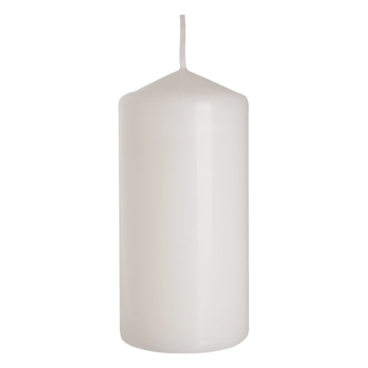 Świeca walec biała 60/120mm -zdjęcie numer 1