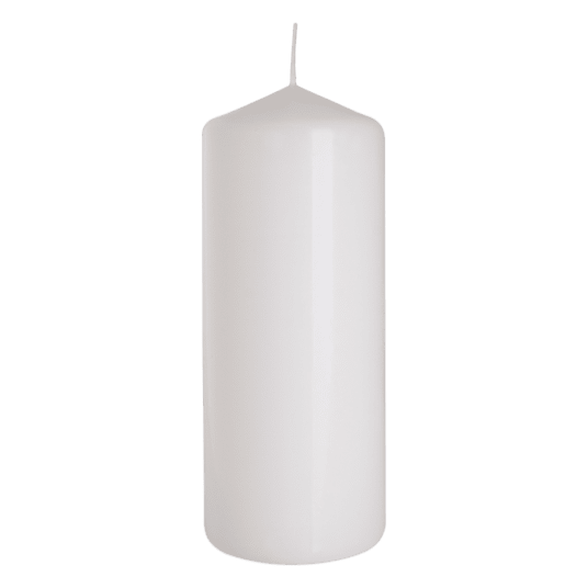 Świeca walec biała 60/150mm -zdjęcie numer 1