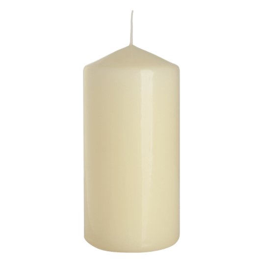 Świeca walec ecru 60/120mm -zdjęcie numer 1