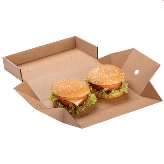T14 Burger brązowy składany 24,5/12/10cm 100szt. -zdjęcie numer 3