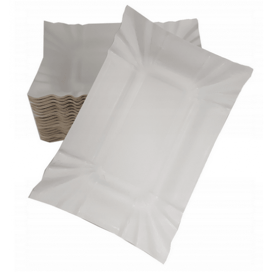 Tacki papierowe białe 14/20cm 100szt. -zdjęcie numer 2