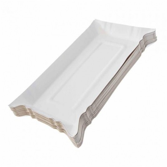 Tacki papierowe białe 14/25cm 100szt. -zdjęcie numer 3