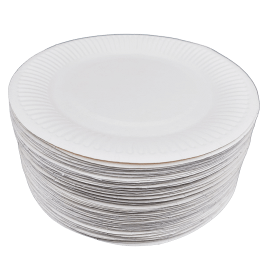 Talerze papierowe białe 15cm 100szt. -zdjęcie numer 6