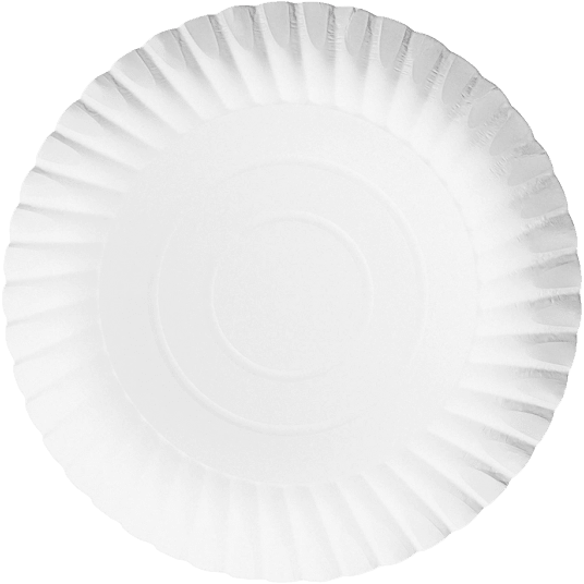Talerze papierowe białe 26cm 100szt. -zdjęcie numer 1