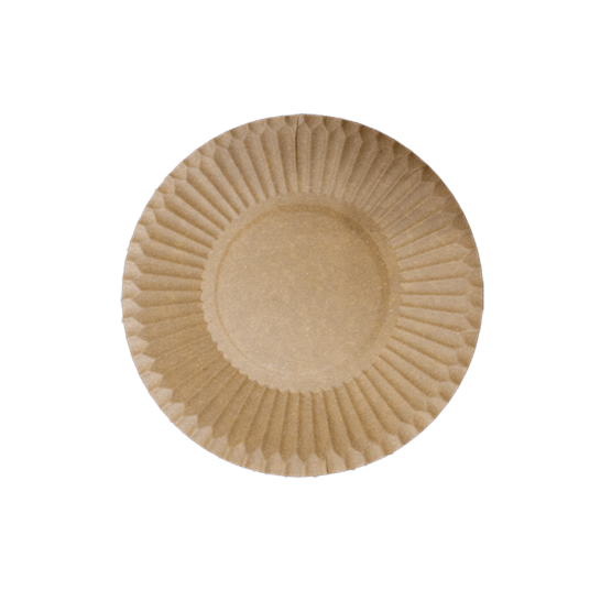 Talerze papierowe brązowe KRAFT 18cm 100szt. -zdjęcie numer 1