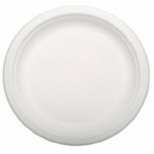 Talerze z trzciny cukrowej okrągłe 26cm 50szt. -zdjęcie numer 1