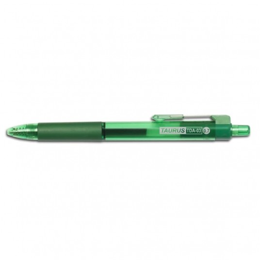 TDA-03 Długopis żelowy automatyczny zielony 0,7mm -zdjęcie numer 1