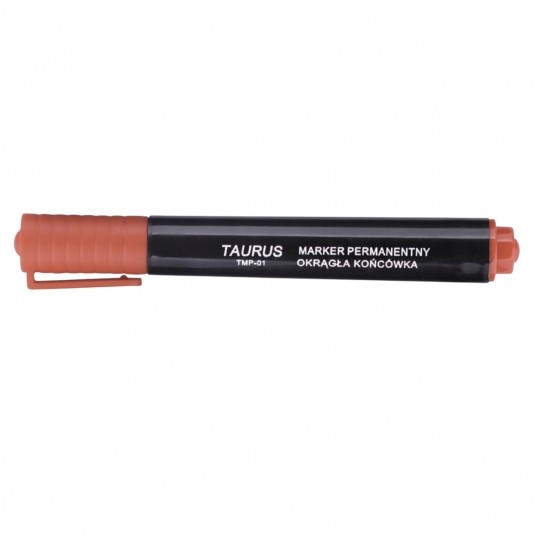 TMP-01 Marker permanentny z okrągłą końcówką czerwony -zdjęcie numer 1