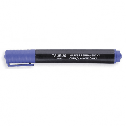 TMP-01 Marker permanentny z okrągłą końcówką niebieski -zdjęcie numer 1