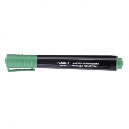 TMP-01 Marker permanentny z okrągłą końcówką zielony -zdjęcie numer 1