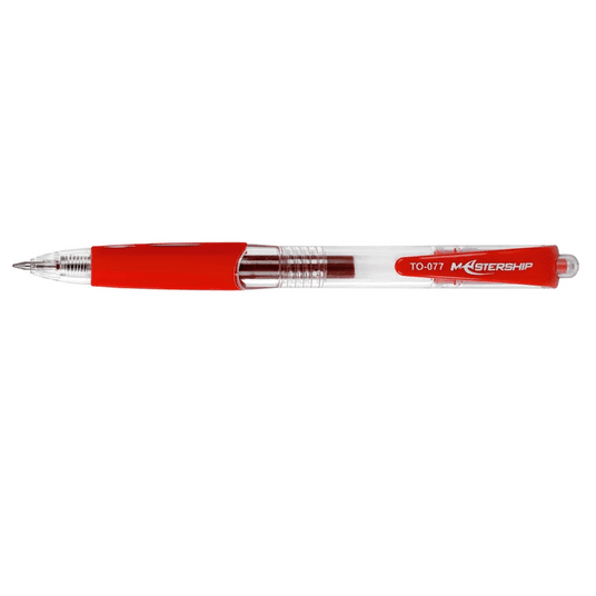 TO-077 Długopis Mastership żelowy czerwony 0,7mm -zdjęcie numer 1