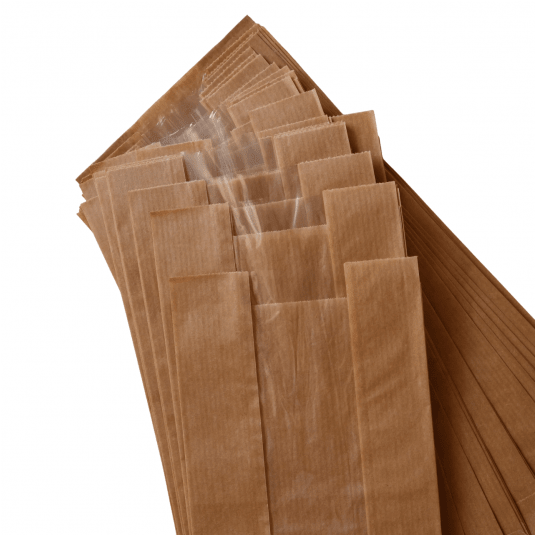 Torby fałdowe brązowe z oknem 280/150/70mm 250szt. -zdjęcie numer 3