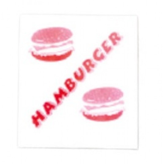 Torebki papierowe hamburger mały białe z nadrukiem 500szt. -zdjęcie numer 1
