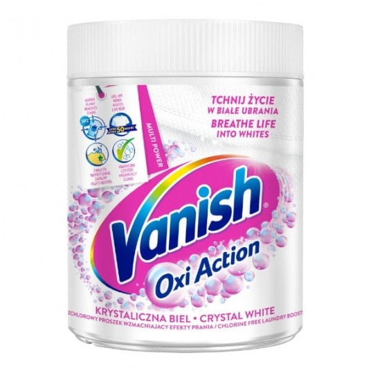 Vanish Oxi Action odplamiacz w proszku do białego 470g -zdjęcie numer 1