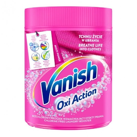 Vanish Oxi Action odplamiacz w proszku do koloru 470g -zdjęcie numer 1