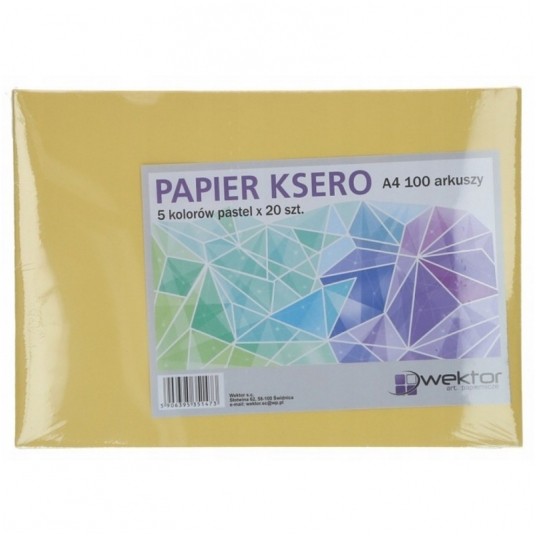 Wektor papier ksero mix kolor pastelowy 80g 100szt. -zdjęcie numer 2