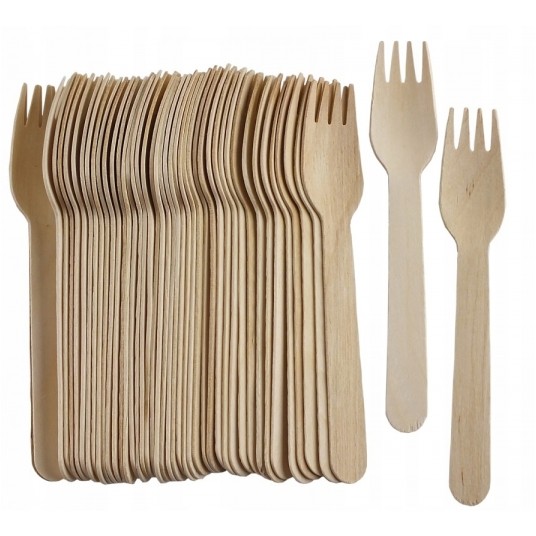 Widelce drewniane 16cm 100szt. -zdjęcie numer 3