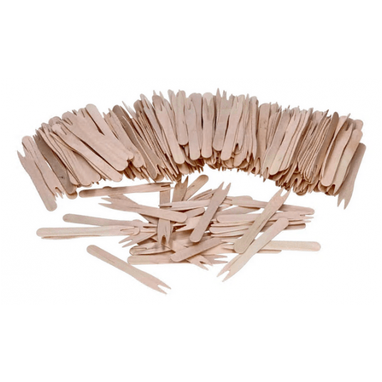 Widelczyki do frytek drewnianych 8,5cm 1000szt. -zdjęcie numer 3