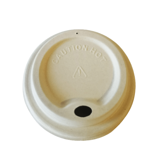 Wieczka do kubków z trzciny cukrowej 80mm 50szt. -zdjęcie numer 1