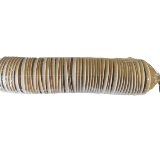 Wieczka do kubków z trzciny cukrowej 80mm 50szt. -zdjęcie numer 2