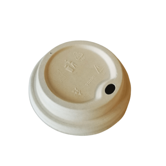 Wieczka do kubków z trzciny cukrowej 90mm 50szt. -zdjęcie numer 4