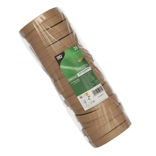 Wieczko do kubka do zupy kraft 230ml 25szt. -zdjęcie numer 2