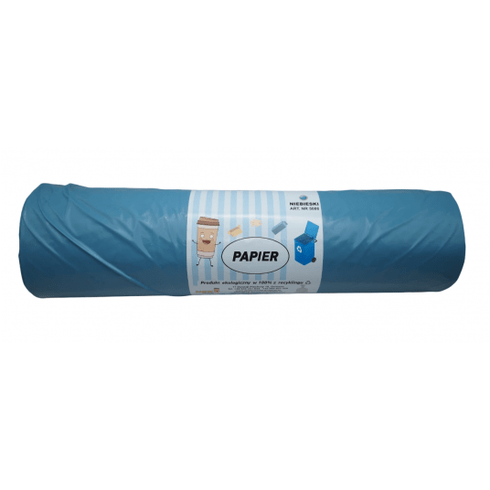 Worki na śmieci niebieskie LDPE 240L 10szt. -zdjęcie numer 2